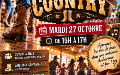 INITIATION À LA DANSE COUNTRY AUX PASSAGERS DE L’EAU